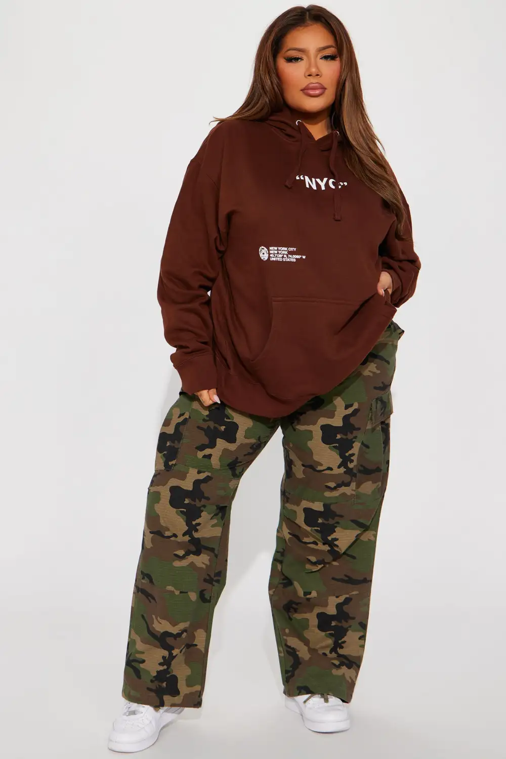 Destination NYC Hoodie - Brown