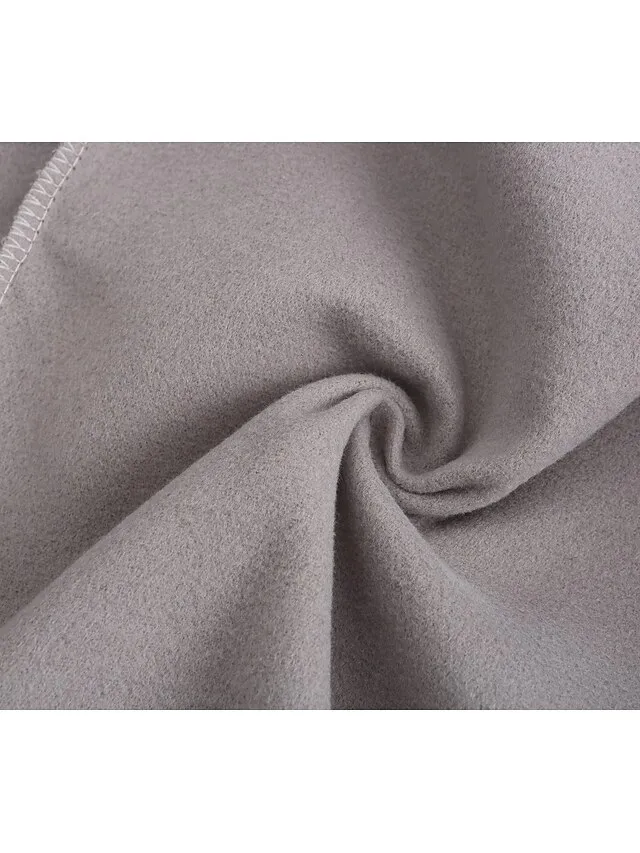 Women's Coat Regular Hooded Coat Camel Green White Black Gray Basic Essential Street Fall Lapel Regular Fit S M L XL XXL XXXL / Daily / Casual / Solid Color / Winter