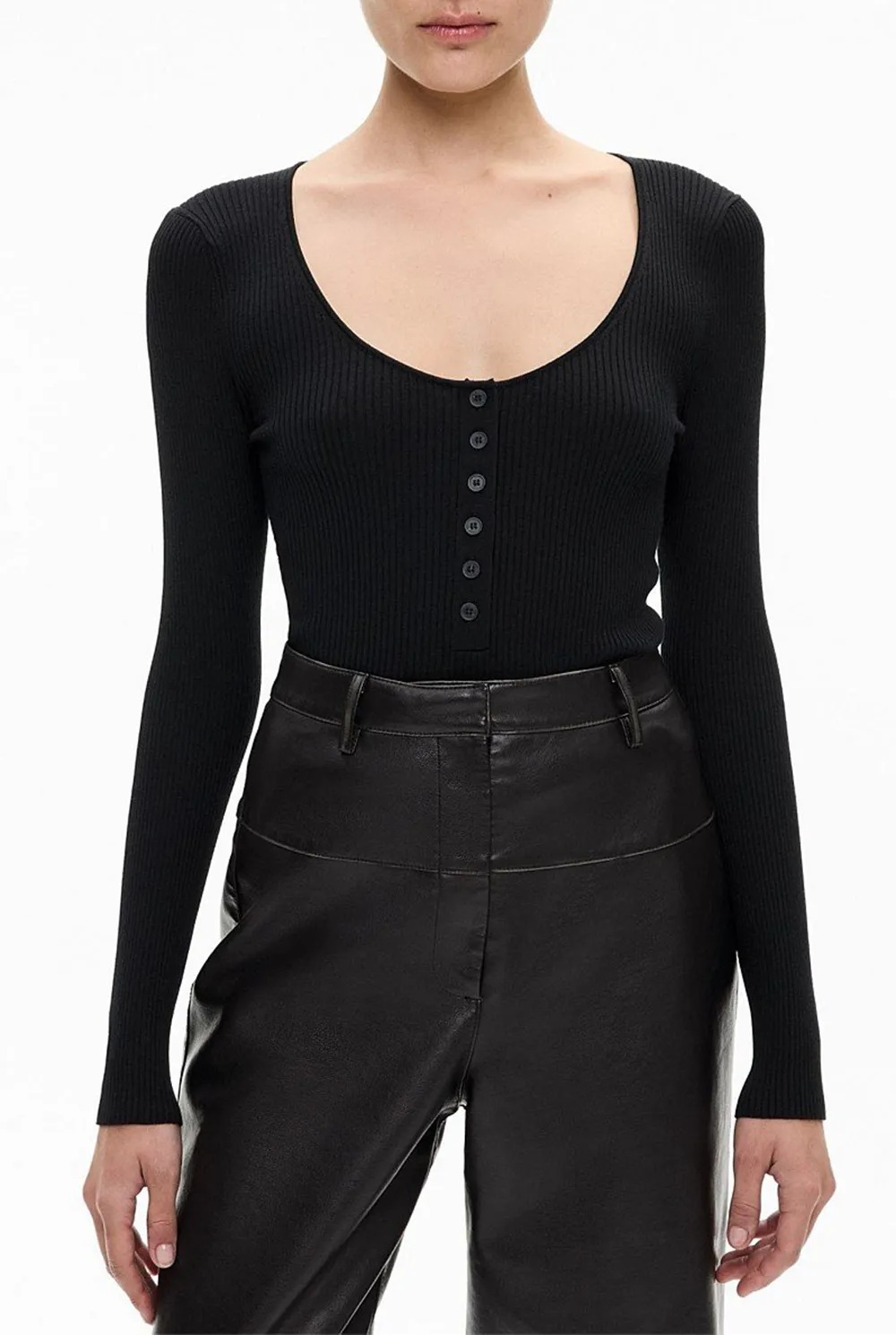 Black Exclusive Slim-Fit Sweater