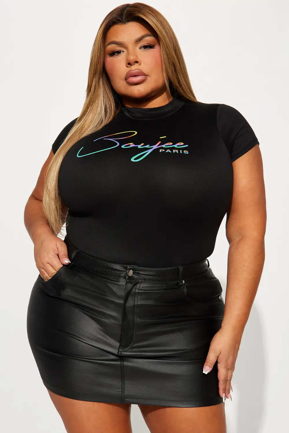 Boujee In Paris Bodysuit - Black