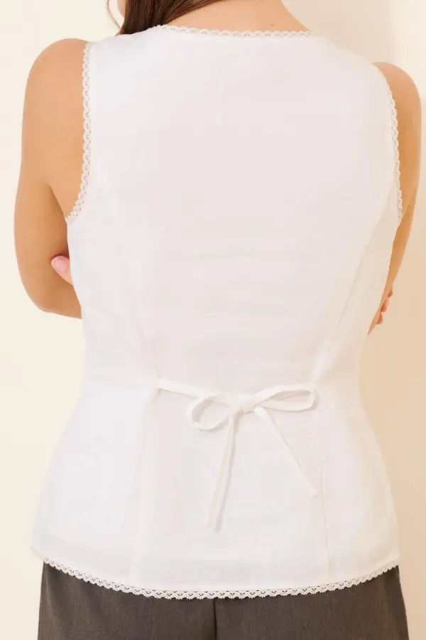 Micah Linen Blend Top