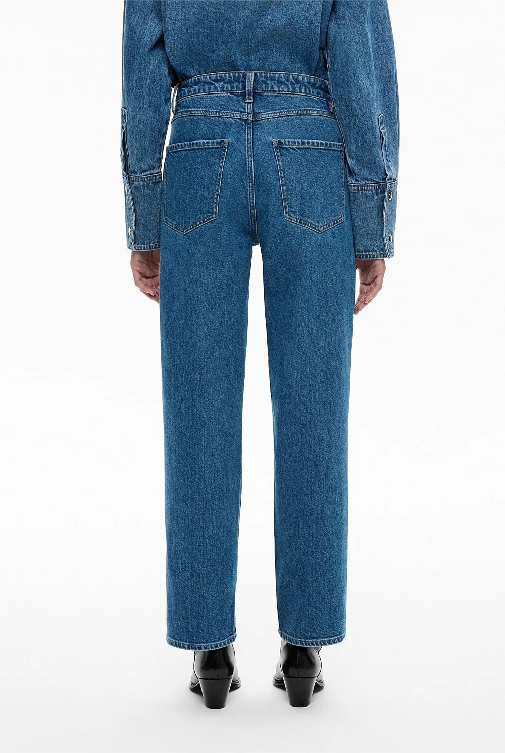 Light-Washed Straight-Leg Denim Jeans