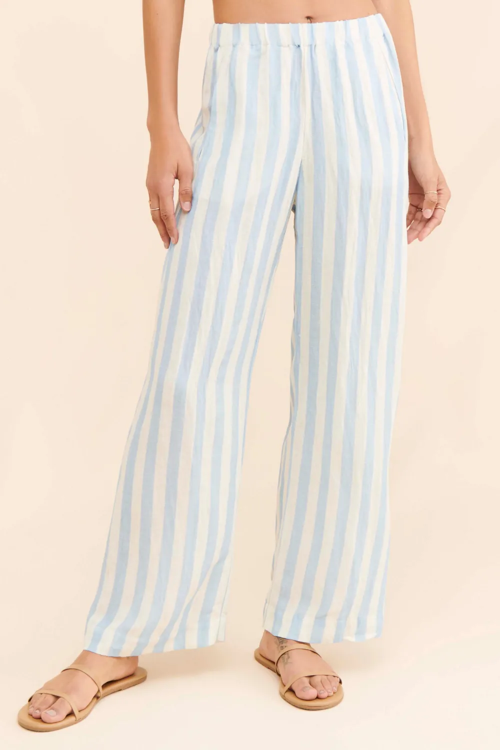 Stripe Wide Leg Pants