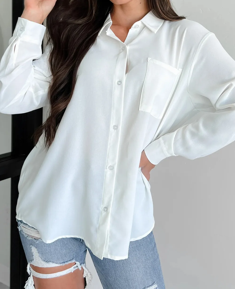 Everyday Style Button-Down Dress Shirt