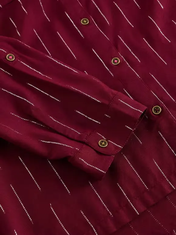 Long Sleeve Metallic Shirt