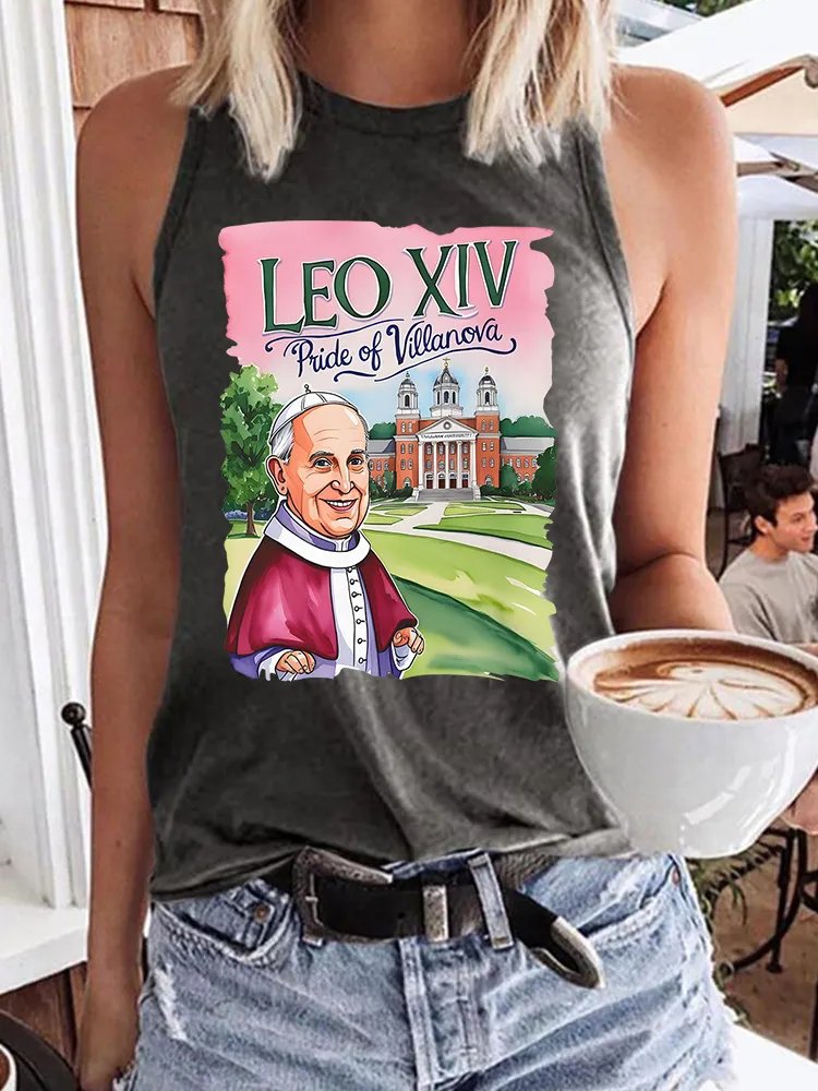 Women's Habemus Papam Pope Leon Xiv Est 2025 Crew Neck Vest
