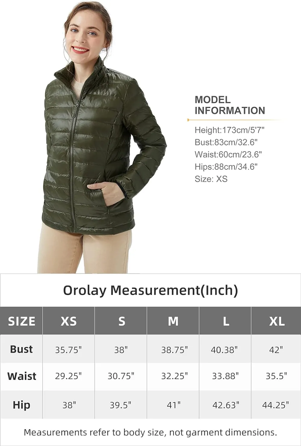 Women's Lightweight Packable Down Jacket Quilted Puffer Coat with Stand Collar
