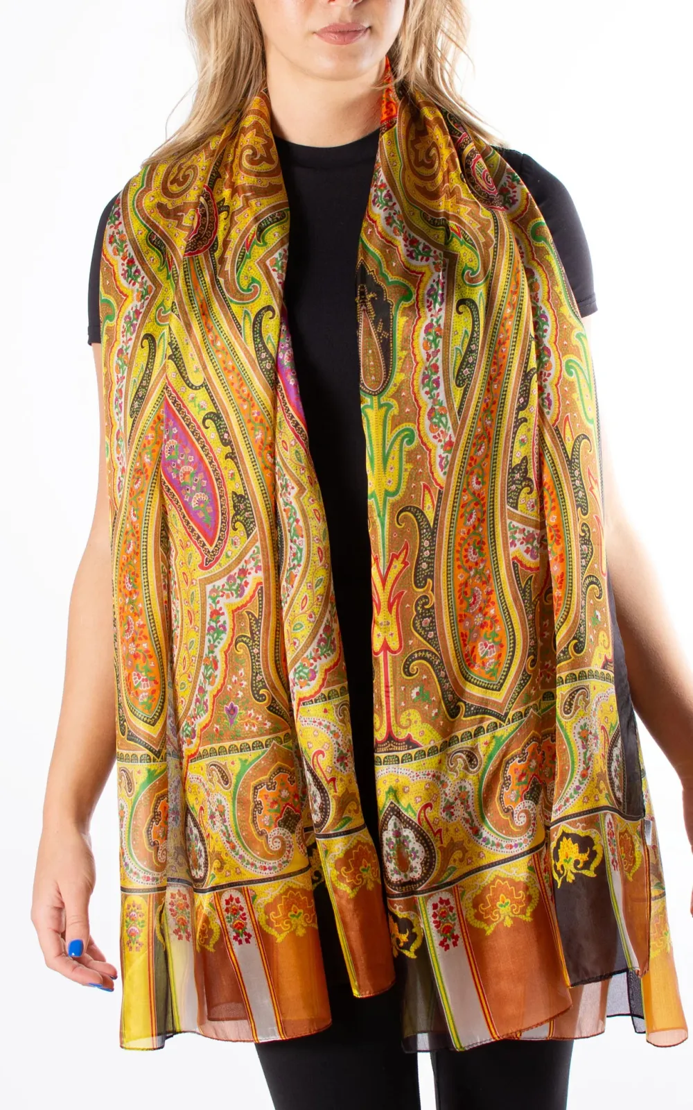 Fashion Oil Painting Color Jacquard Women's Scarf