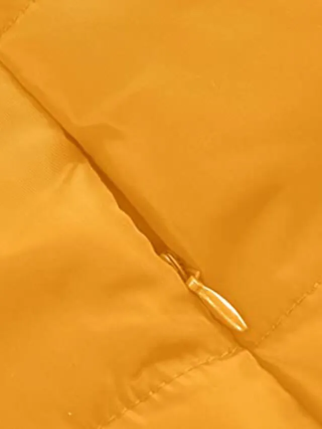 Women's Winter Coat Quilted Jacket Mid Length Puffer Coat Thermal Warm Parka with Pocket Fall Windproof Heated Coat  Zipper Hooded Lightweight Outerwear Long Sleeve Army Green Black