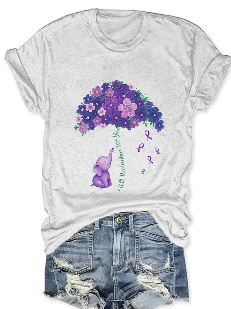 Women'S I Will Remember For You Round-Neck Short-Sleeved T-Shirt