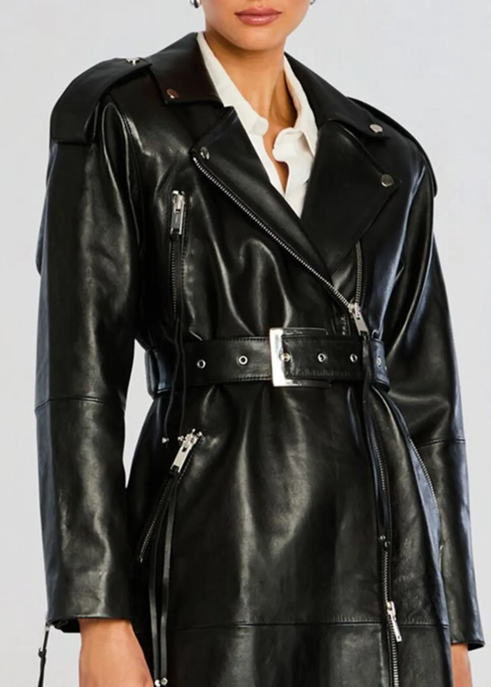Leather Trench Coat