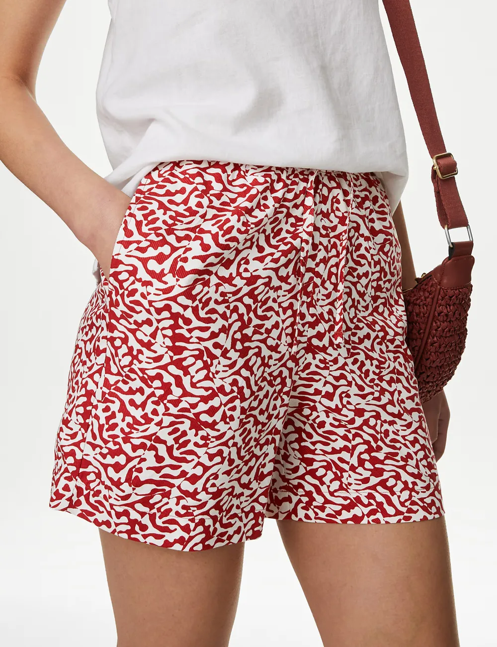 Printed Twill Shorts