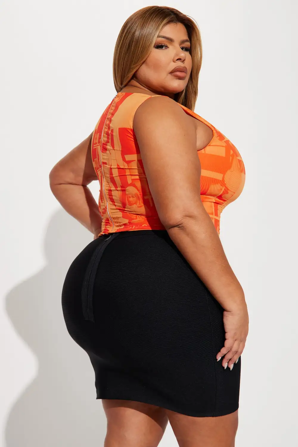 Miami Baby Corset Top - Orange