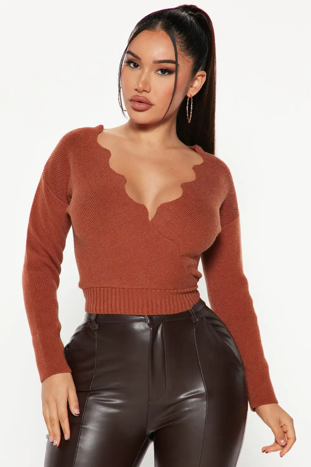 Finding Love Sweater - Cognac