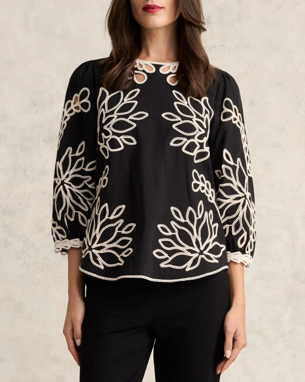 Embroidered Cotton Blouse