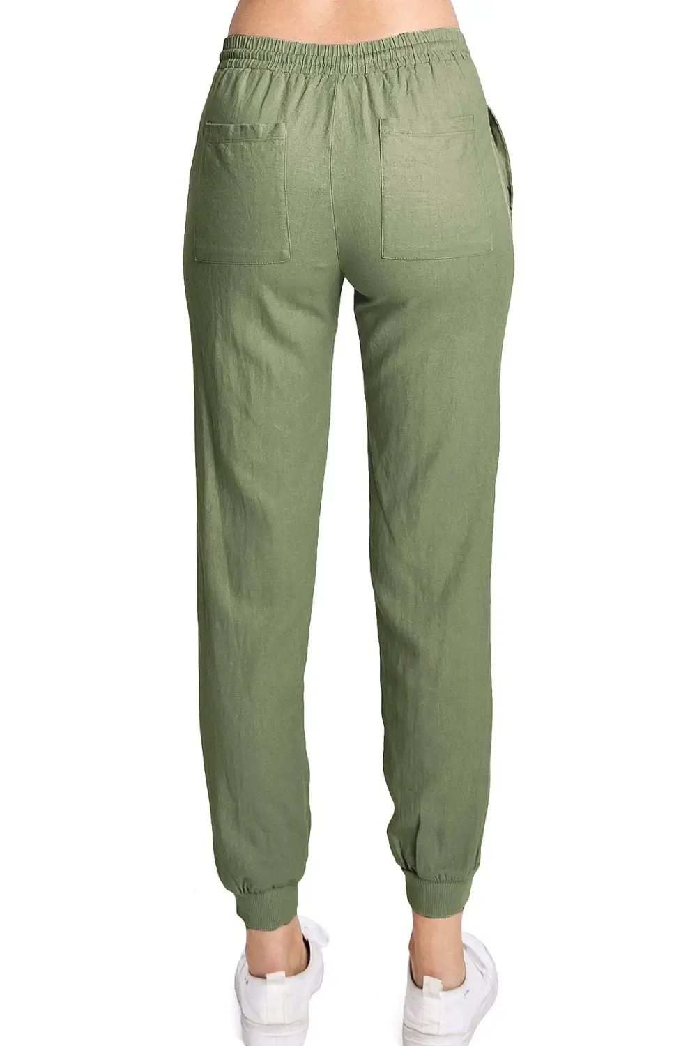 Drawstring Linen Joggers