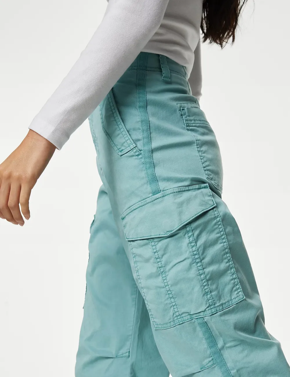 Straight Leg Trousers with Pocket