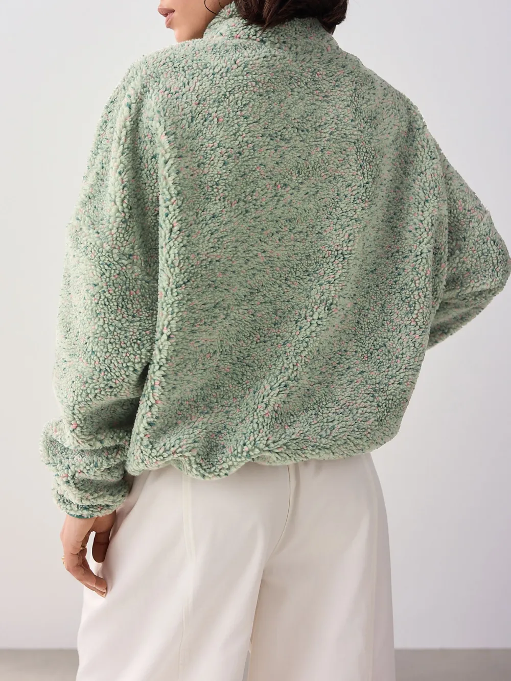 Quarter Zip Fashionable Wool Sweater