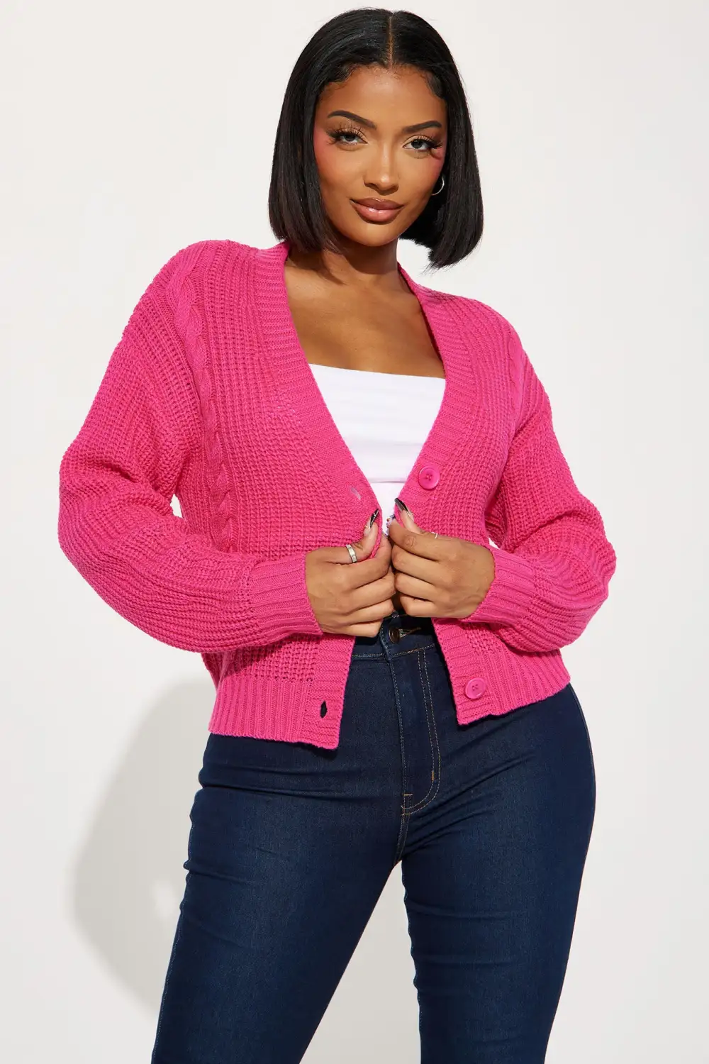 Choosin' You Cardigan - Pink