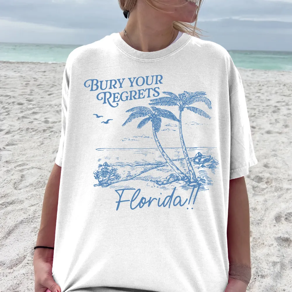 Florida Beach Scene Graphic Tee