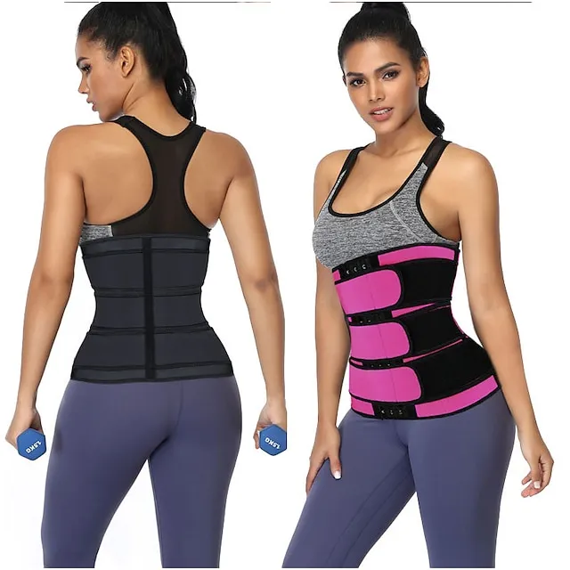Body Shaper Sweat Waist Trimmer Sauna Belt Sports Neoprene Yoga Gym Workout Pilates Adjustable Durable Weight Loss Tummy Fat Burner Hot Sweat For Women