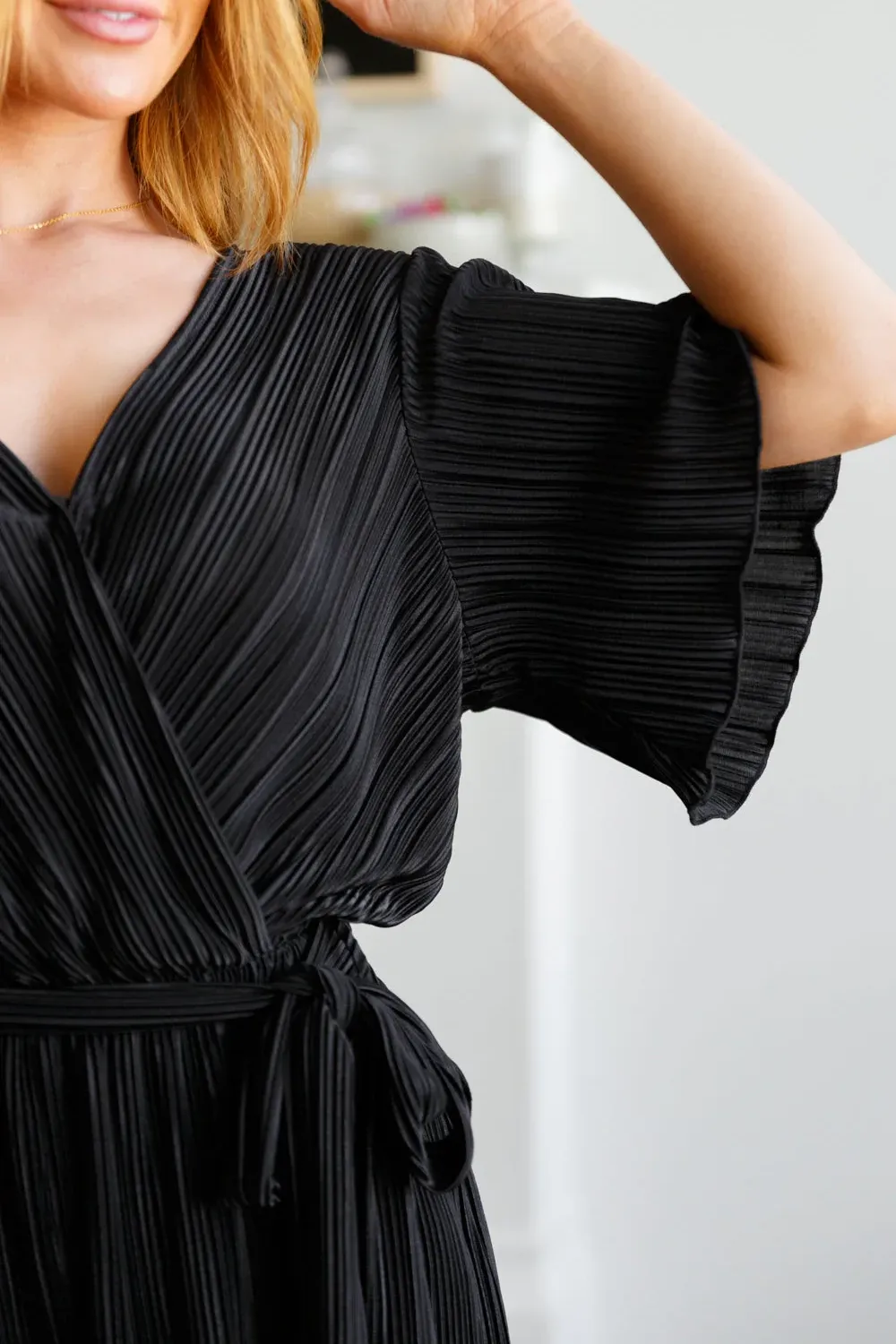 Loose Temperament Commuting  Black Jumpsuit