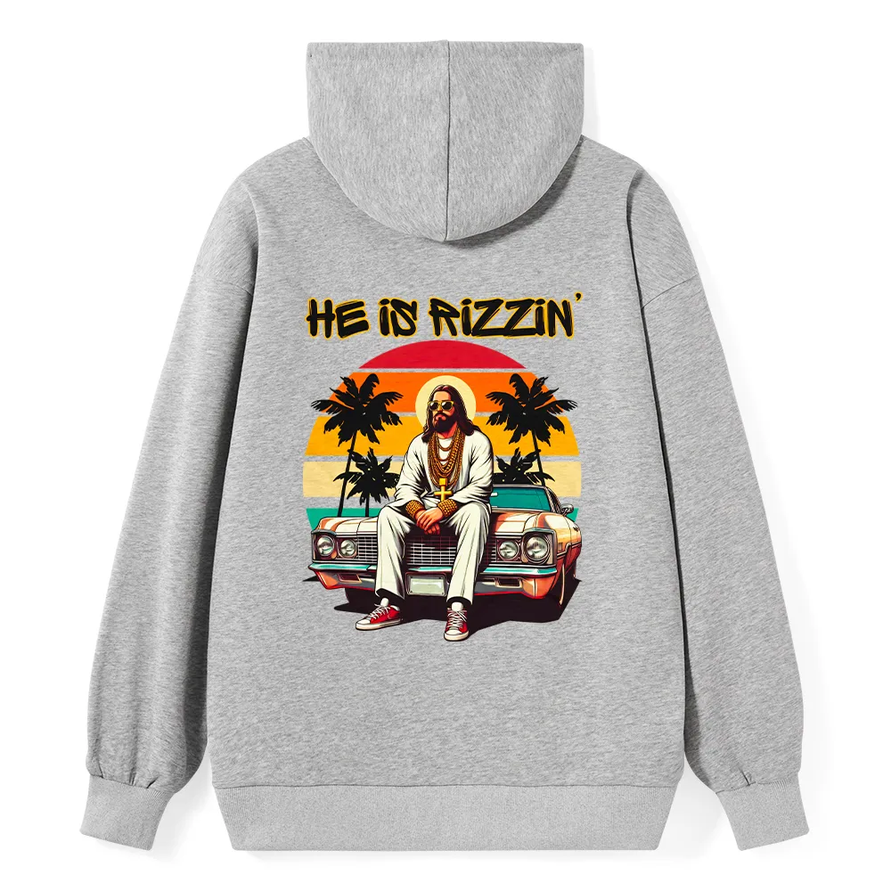 He Is Rizzin Christian Classic Hoodie