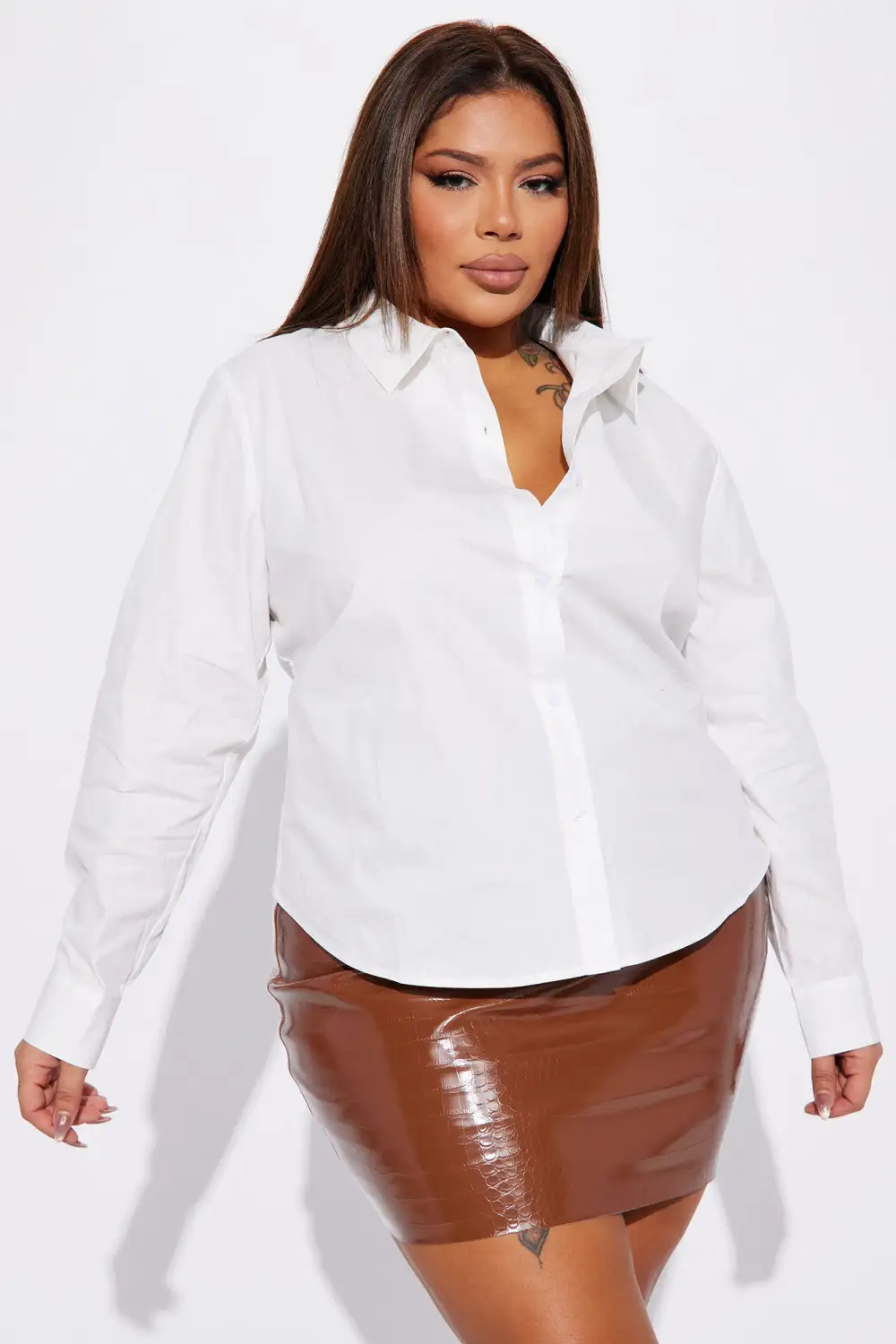 Best Of It Poplin Shirt - White