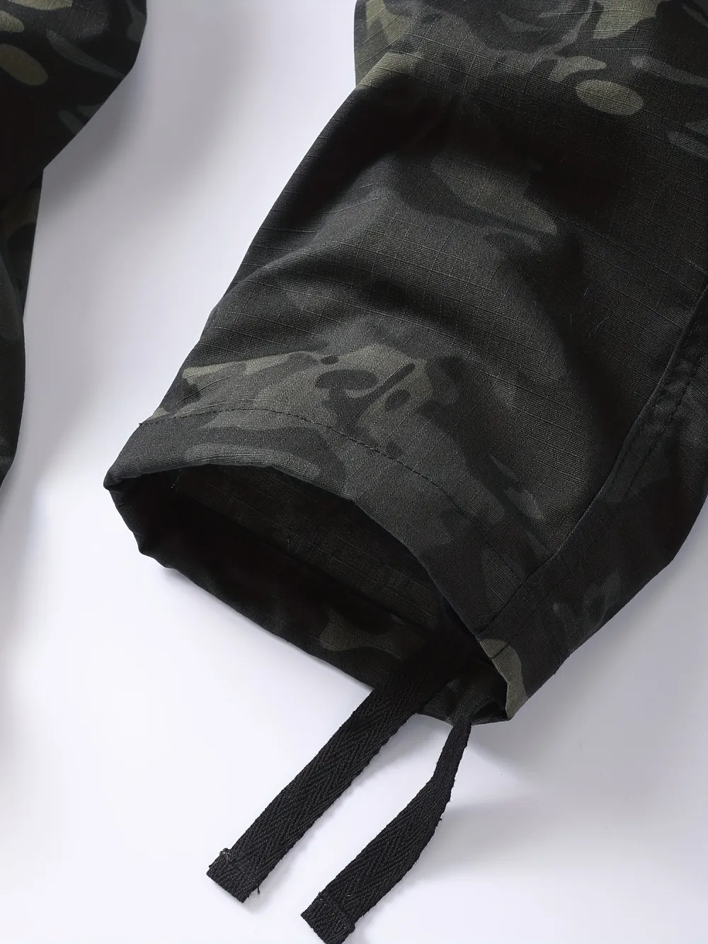 Men's Camouflage Print Tactical Cargo Pants, 8 Pockets Outdoor Hiking Work Trousers