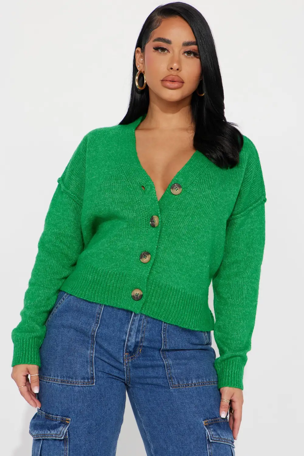 Ainsley Cardigan - Kelly Green