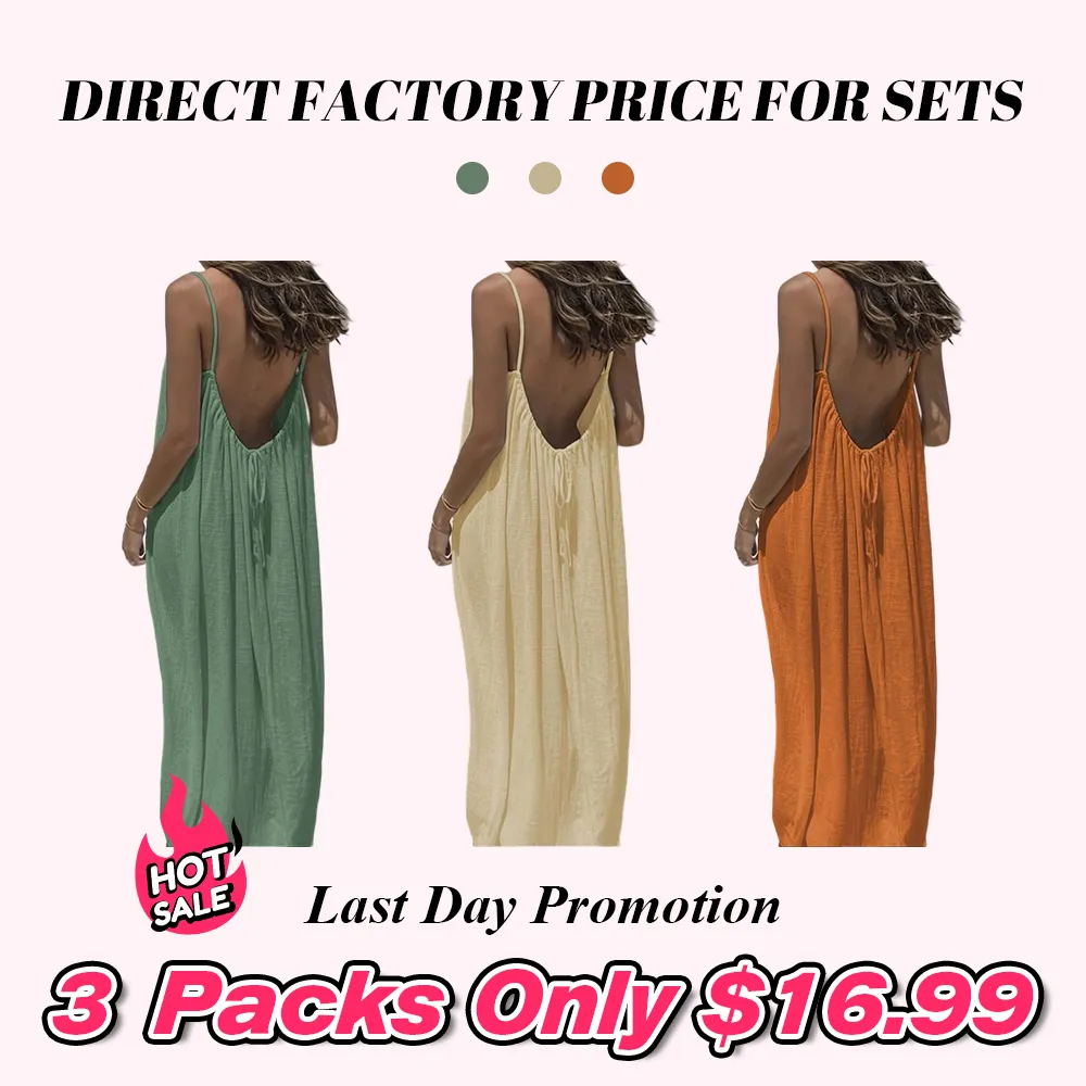 Women's Solid Color Cami Lounge Dress, Elegant Sleeveless Long Dress for Summer, Ladies Sleepwear for Indoor Wear