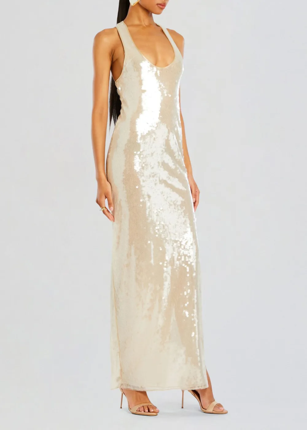 Sequin Tank Maxi Dress