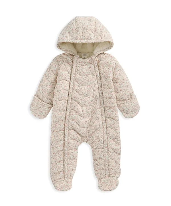 Floral Quilted Pramsuit