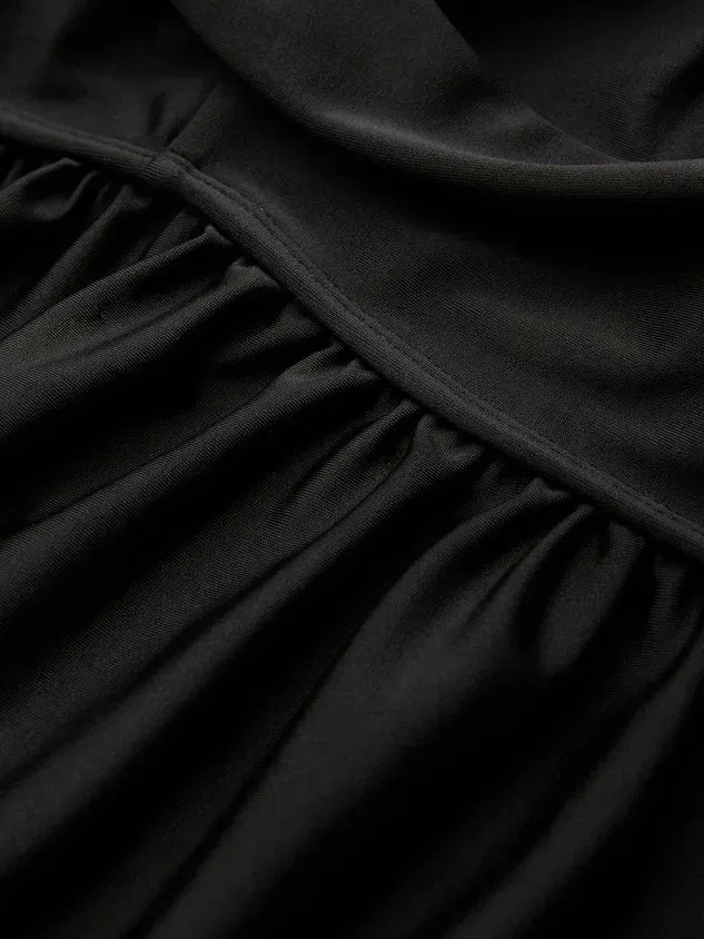 Simple Plain Printing Scoop Neck Tankinis Two-Piece Set