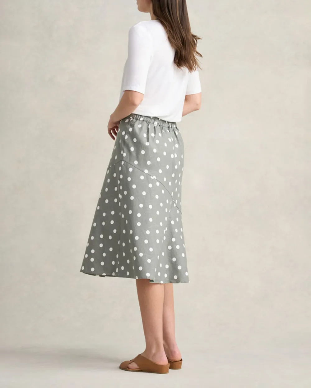 Printed Linen Skirt