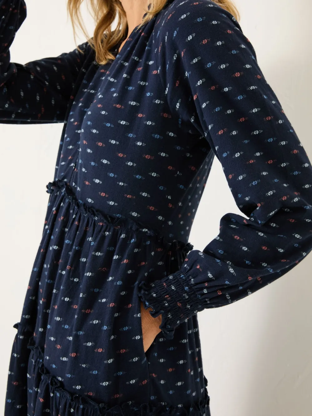 Navy Ivana Jersey 100% Cotton Dress