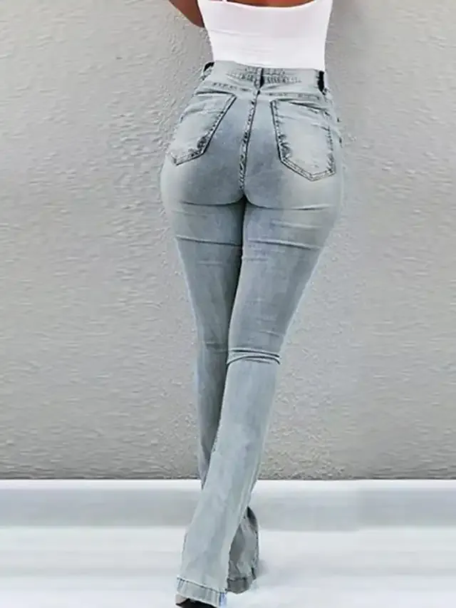 Women's Pants Trousers Denim Light