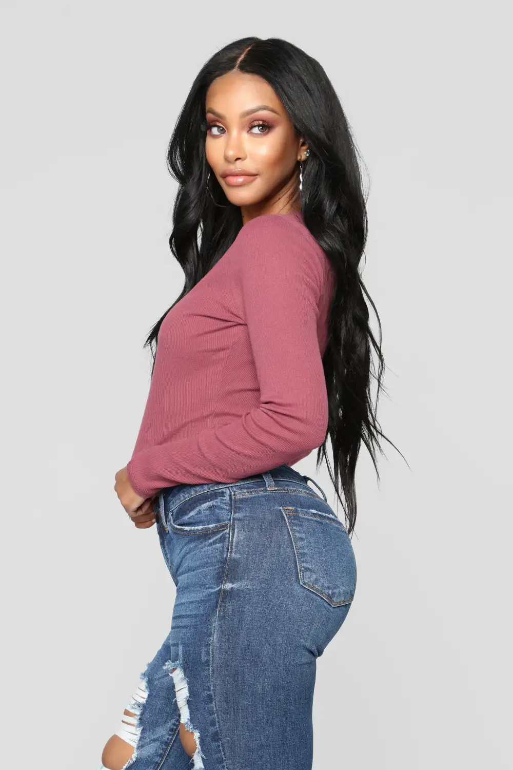 Waiting For You Tee - Mauve