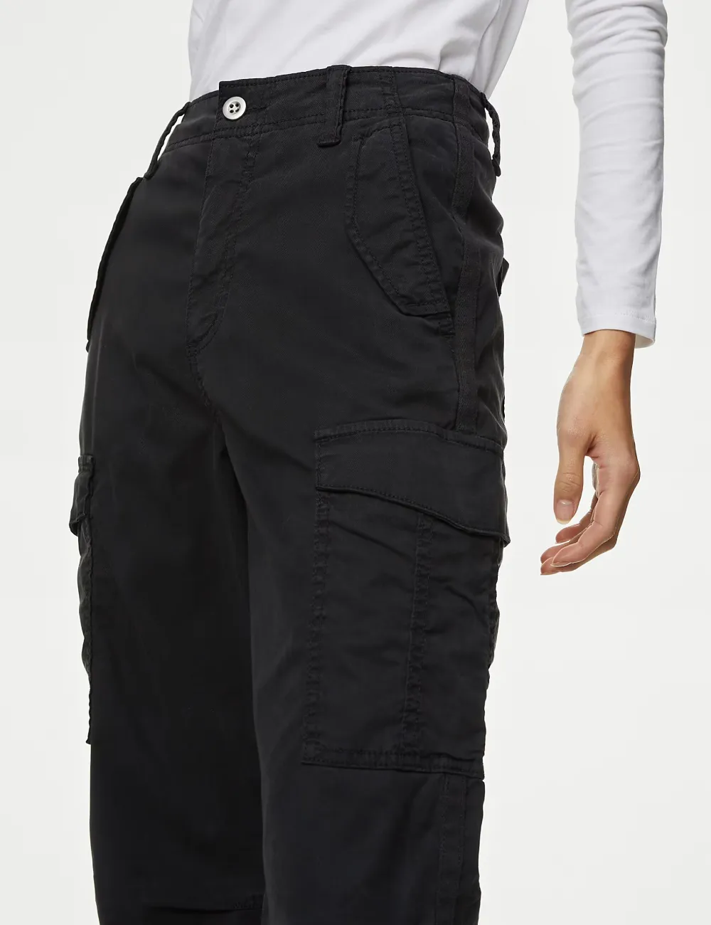 Straight Leg Trousers with Pocket