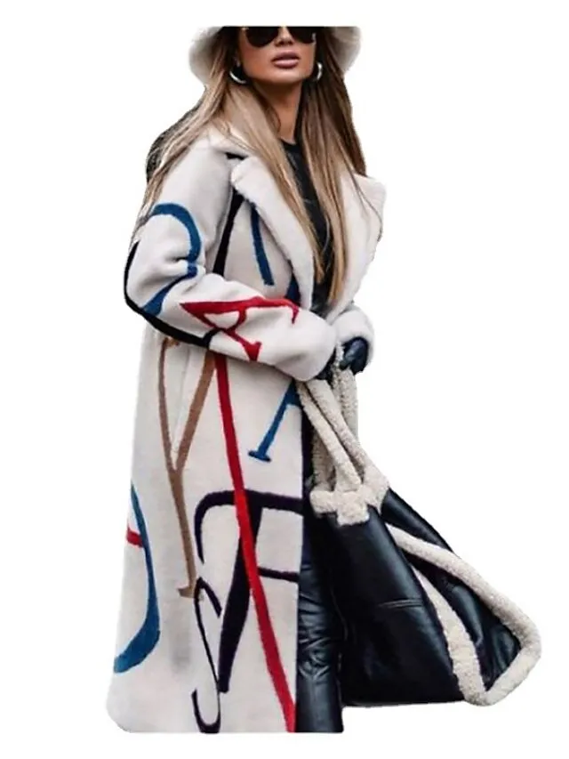 Women's Winter Coat Long Overcoat Pea Coat Single Breasted Hooded Trench Coat Oversized Pea Coat Fall Thermal Warm Windproof Casual Jacket Long Sleeve Khaki White / Daily