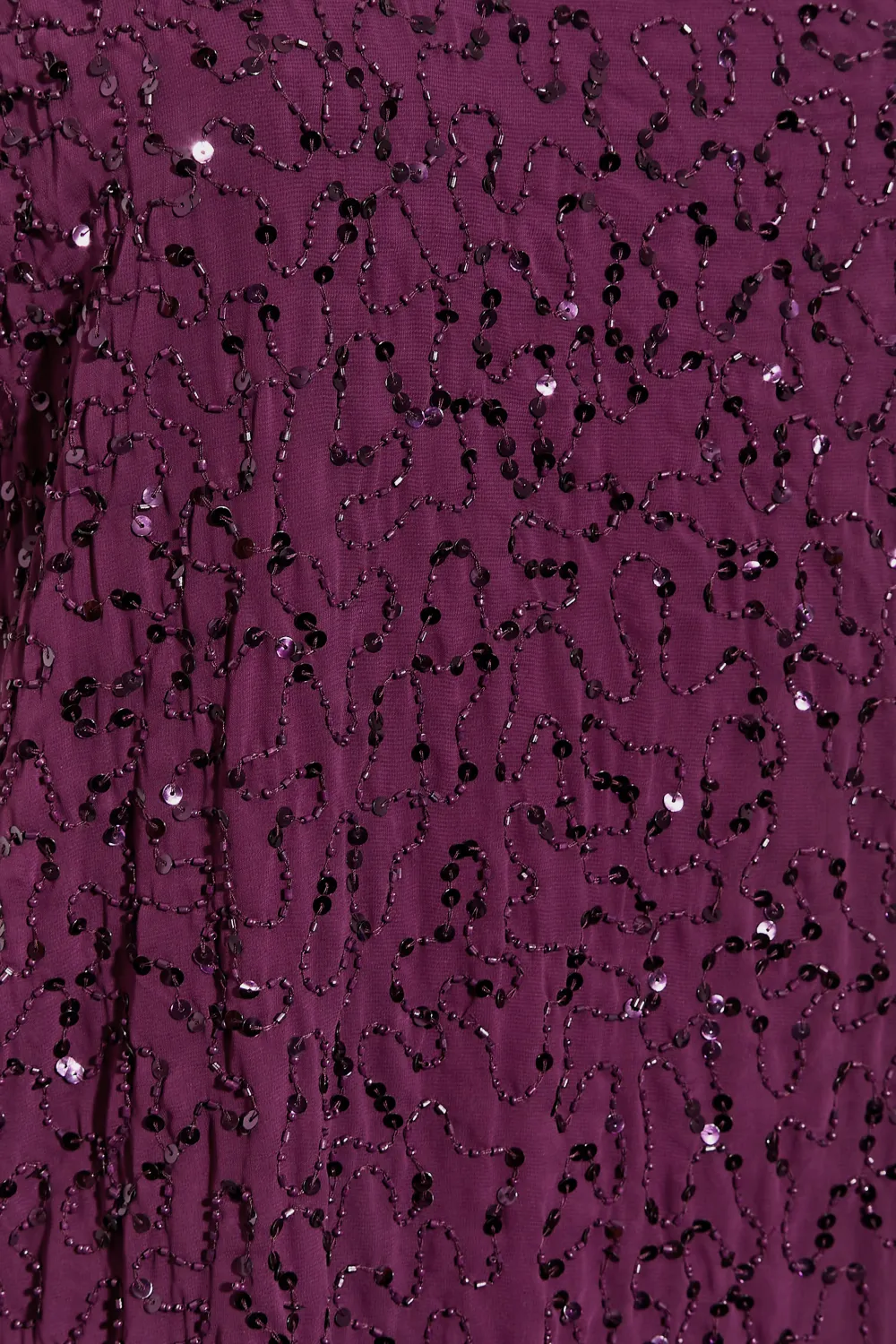 LUXE Curve Light Blue Sequin Hand Embellished Cape Dress