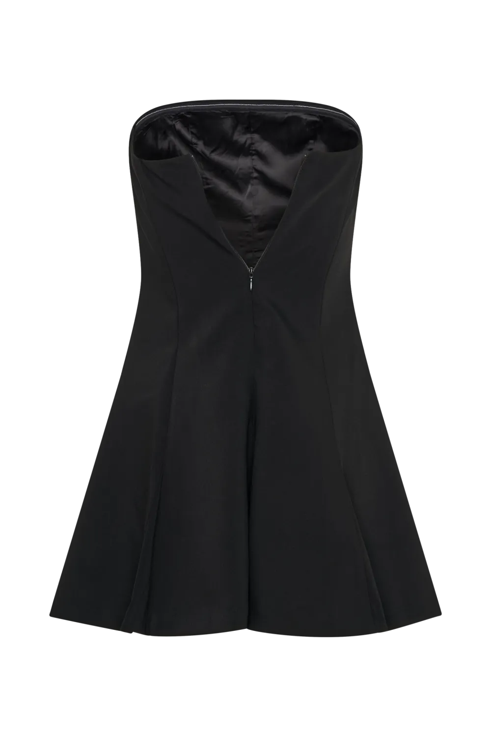 Strapless Suiting Mini Dress