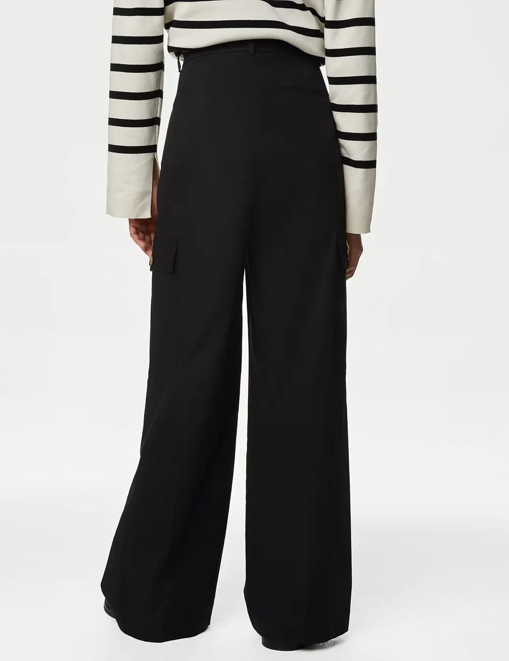 Cotton High Waisted Trousers