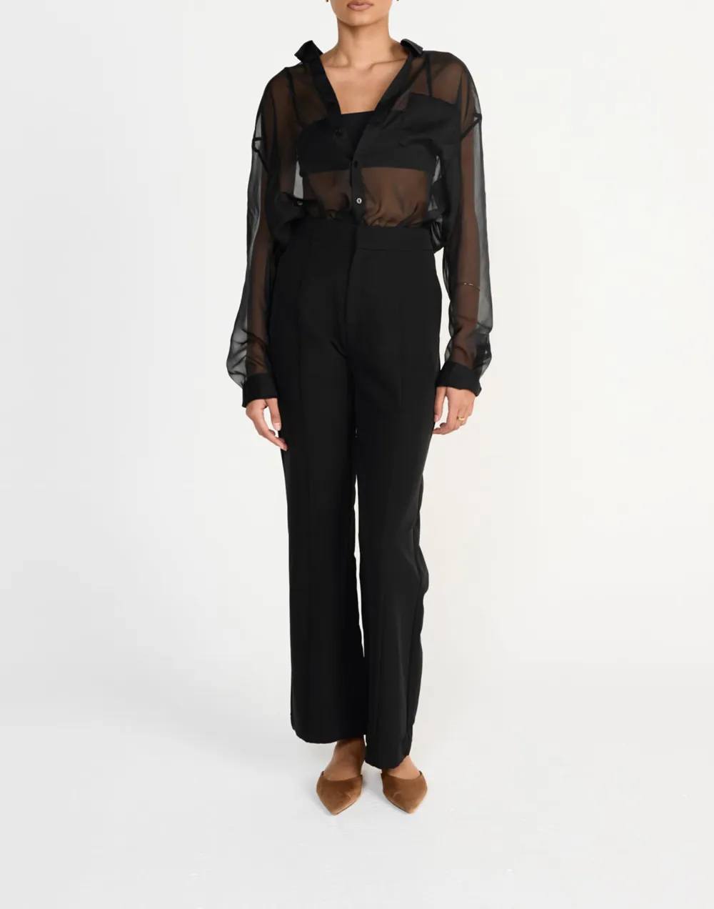 Fashionable Transparent Women's Shirt