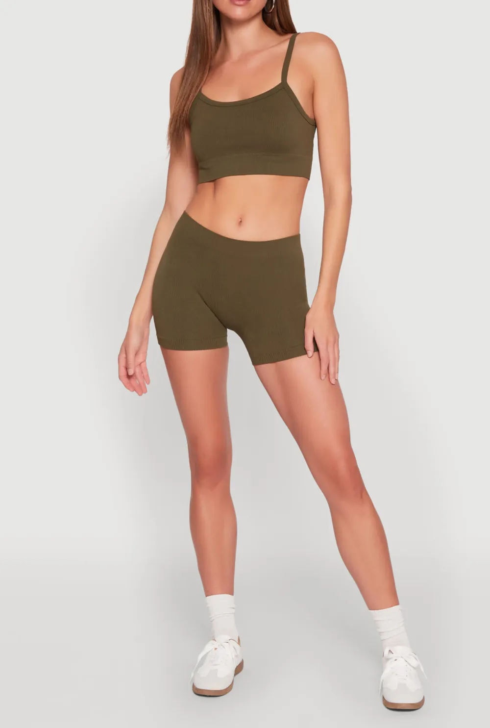 Ribbed Knitted Shorts