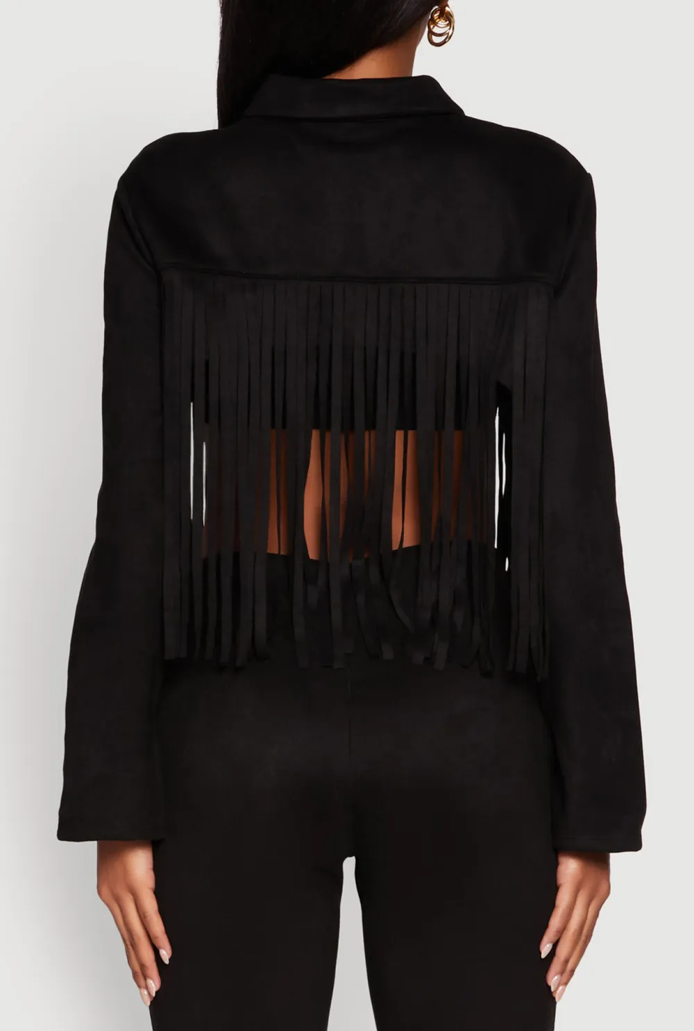 Long Sleeved Tassel Jacket