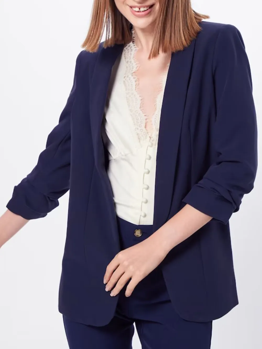 Plain Colored Soft Feel Blazer