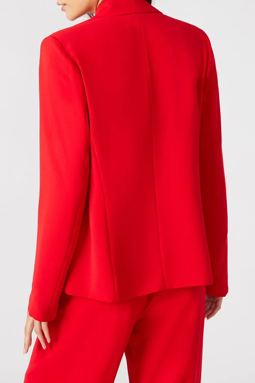 LONG SLEEVE BLAZER RED