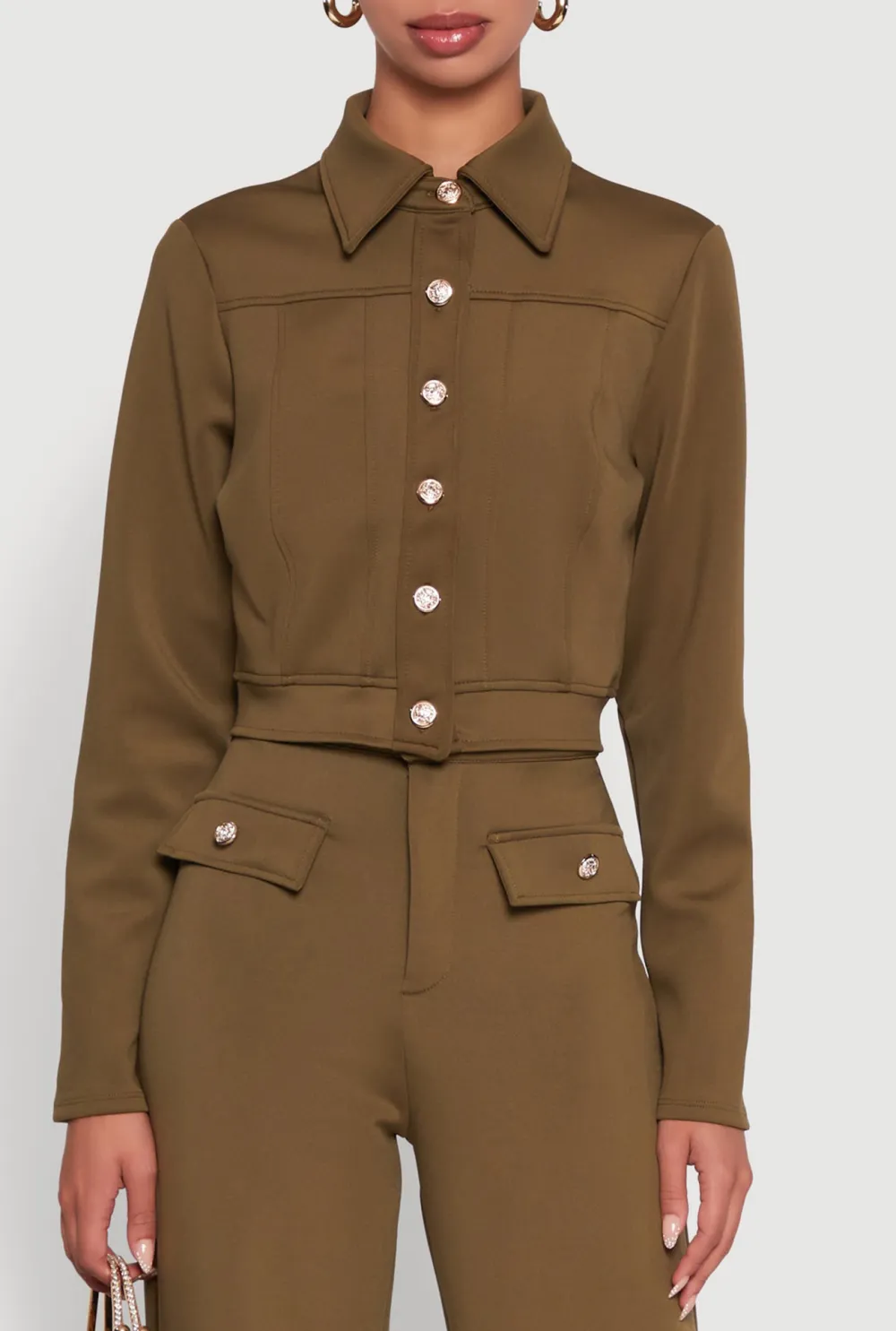 Short Shirt Collar Jacket