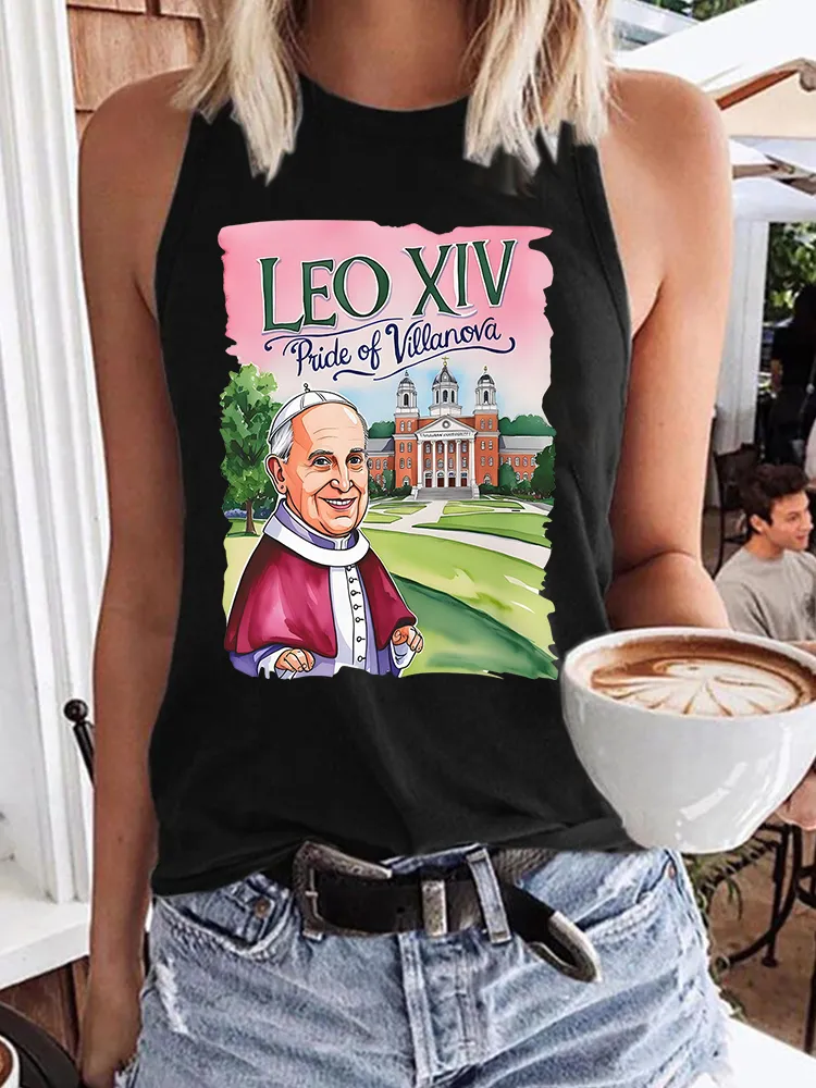 Women's Habemus Papam Pope Leon Xiv Est 2025 Crew Neck Vest